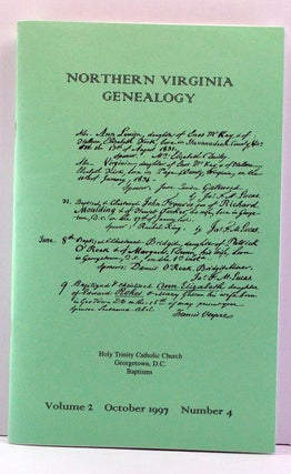 Item #3810057 Northern Virginia Genealogy, Volume 2, Number 4 (October 1997). Craig R. Scott,...