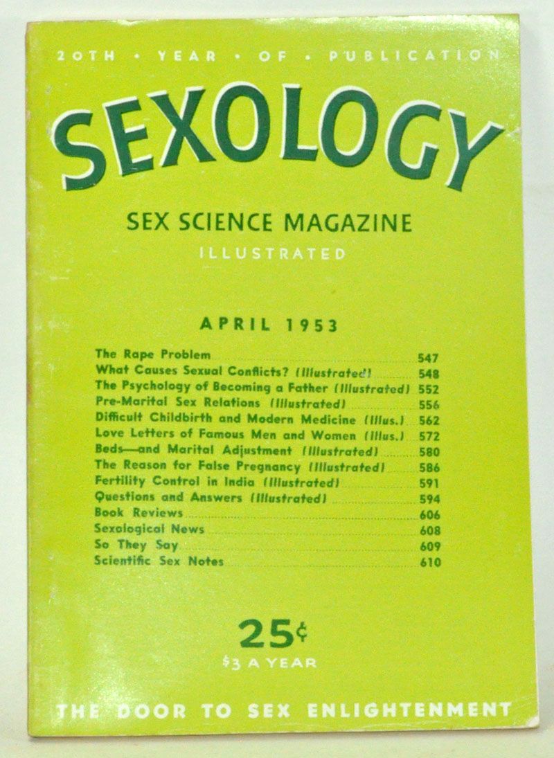 Sexology Sex Science Magazine An Authoritative Guide To Sex Education Volume 19 No 9 April