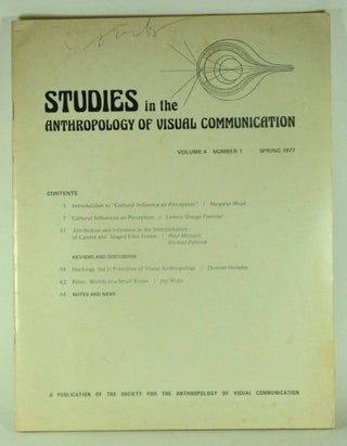 Item #3840059 Studies in the Anthropology of Visual Communication, Volume 4, Number 1 (Spring...