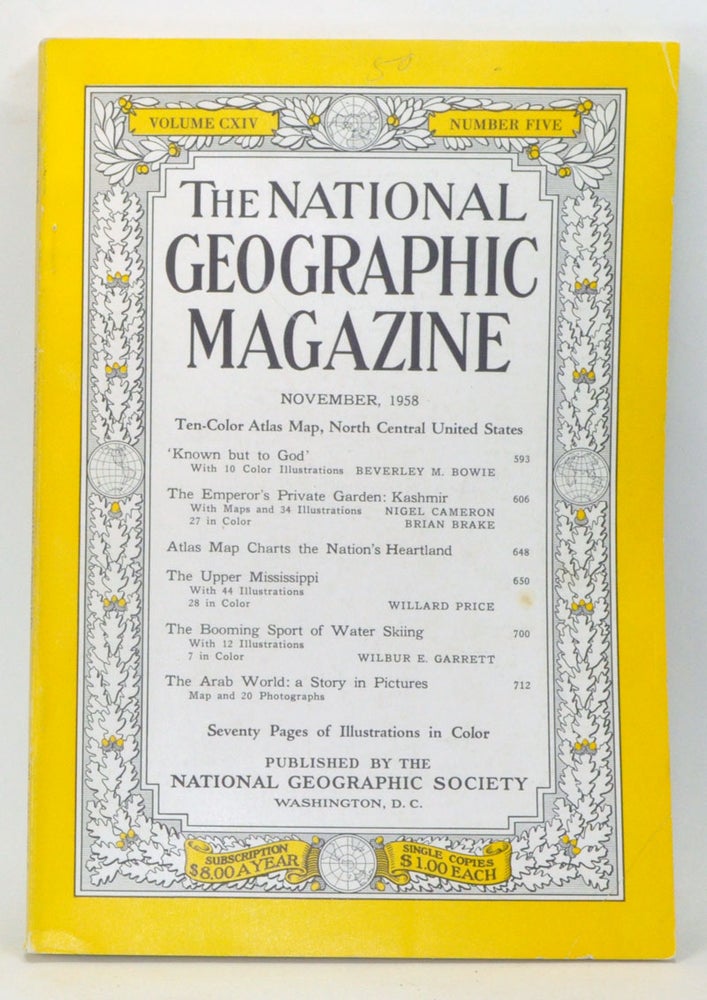 Item #3940089 The National Geographic Magazine, Volume 114, Number 5 (November 1958). Melville Bell Grosvenor, Beverley M. Bowie, Nigel Cameron, Brian Brake, Willard Price, Wilbur E. Garrett.