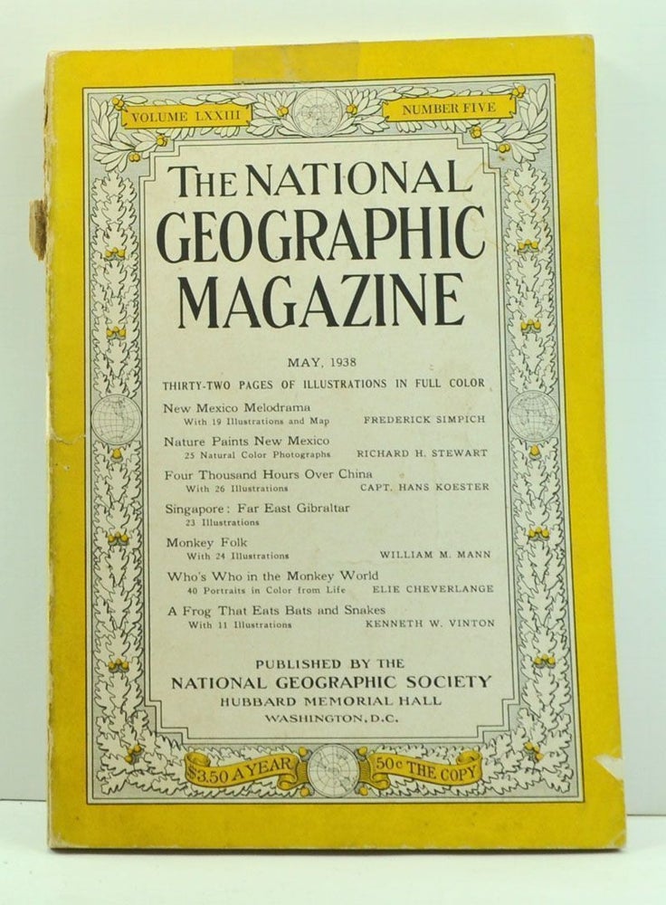 Item #3950008 The National Geographic Magazine, Volume 73, Number 5 (May 1938). Gilbert Grosvenor, Frederick Simpich, Richard H. Stewart, Hans Koester, William M. Mann, Elie Cheverlange, Kenneth W. Vinton.