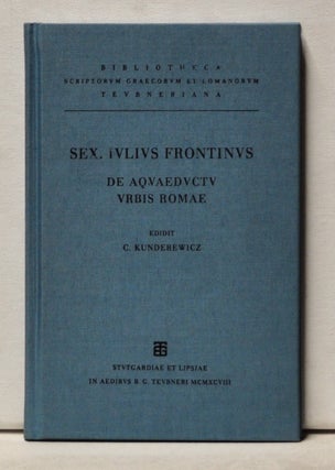 Item #3960048 De Aquaeductu Urbis Romae. Cezary Kunderesicz, Sextus Julius Frontinus