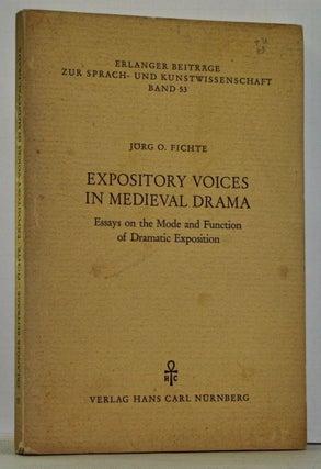 Item #4050030 Expository Voices in Medieval Drama: Essays on the Mode and Function of Dramatic...