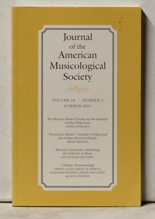 Item #4070071 Journal of the American Musicological Society, Volume 64, Number 2 (Summer 2011)....