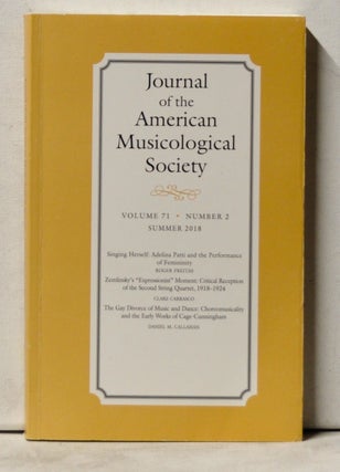 Item #4070077 Journal of the American Musicological Society, Volume 71, Number 2 (Summer 2018)....
