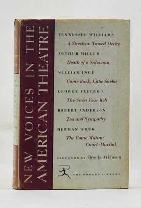 Item #4100037 New Voices in the American Theatre. Tennessee Williams, Arthur Miller, William...