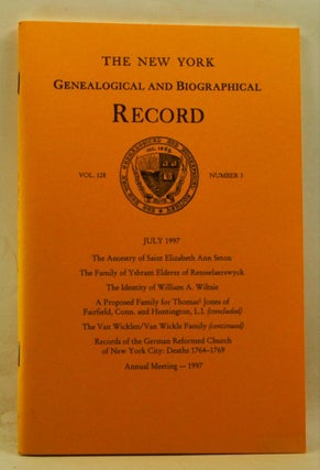 Item #4110032 The New York Genealogical and Biographical Record, Volume 128, Number 3 (July...