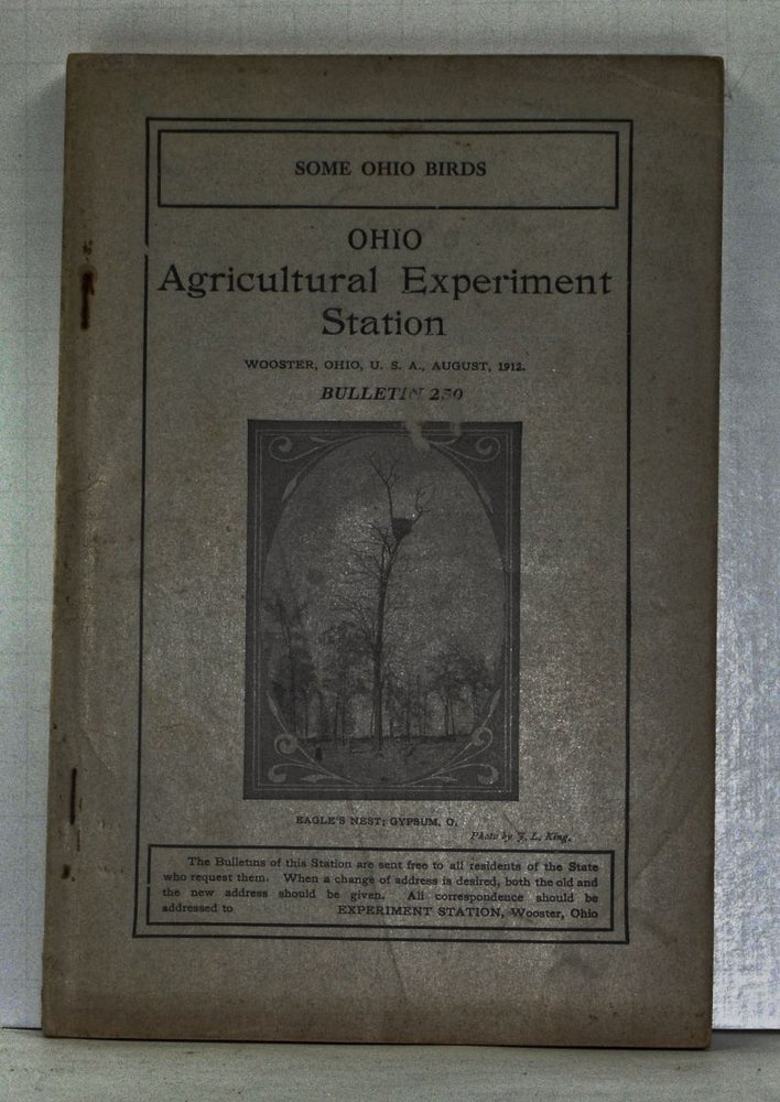Item #4150004 Some Ohio Birds. Ohio Agricultural Experiment Station Bulletin 250 (August 1912). H. A. Gossard, Scott G. Harry.