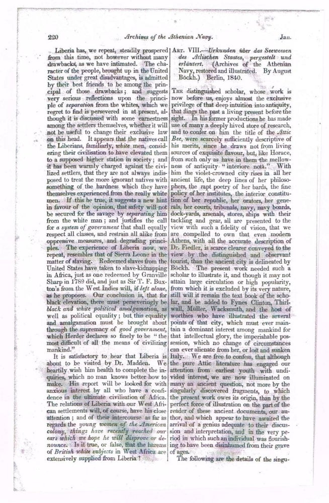 Item #4170080 Copyright in Italy [original single article from The Foreign Quarterly Review, Volume 25, Number 52 (January, 1841), pp. 160-173]. Given.