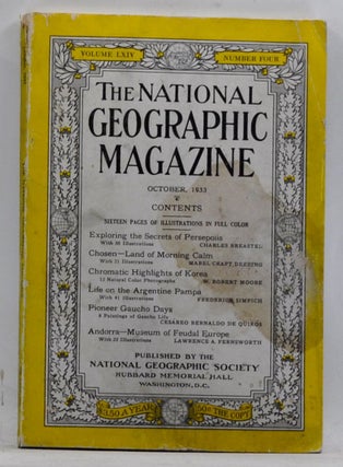 Item #4170105 The National Geographic Magazine, Volume 64, Number 4 (October 1933). Gilbert...