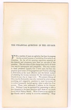 Item #4180055 The Financial Question in the Church. [original single article from The American...