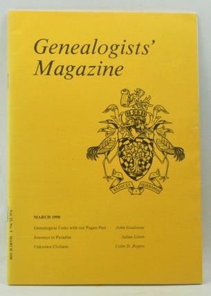 Item #4180149 Genealogists' Magazine: Journal of the Society of Genealogists, Volume 23, Number 5...