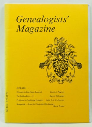 Item #4180154 Genealogists' Magazine: Journal of the Society of Genealogists, Volume 23,...