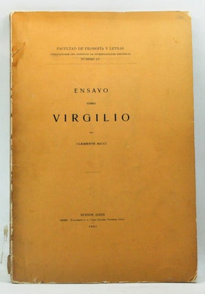 Item #4210050 Ensayo Sobre Virgilio; Facultad De Filosofíá y Letras, Publicaciones del...