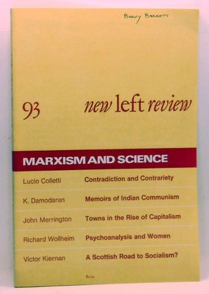 Item #4270032 New Left Review 93 (September-October 1975) : Nationalism and Socialism. Perry...