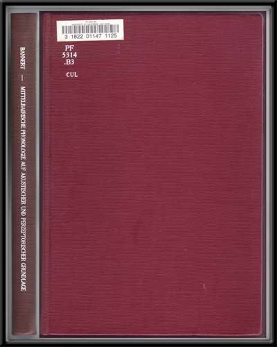 Item #4340026 Mittelbairische Phonologie auf akustischer und perzeptorischer Grundlage (Travaux de l'Institut de linguistique de Lund) (German Edition). Robert Bannert.