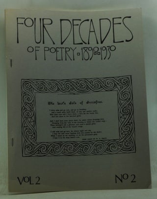 Item #4360043 Four Decades of Poetry 1890-1930. Volume 2, Number 2 (July 1978). Esther Safer...