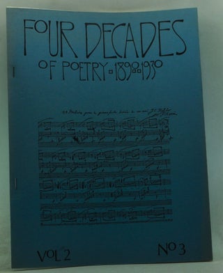 Item #4360044 Four Decades of Poetry 1890-1930. Volume 2, Number 3 (January 1979). Esther Safer...