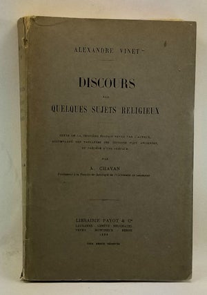 Item #4360077 Discours Sur Quelques Sujets Religieux: Texte De La Dernière Édition Revue Par...