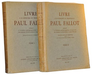 Item #4380001 Livre a la mémoire du Professeur Paul Fallot, consacré à l'évolution...
