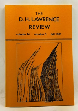 Item #4380051 The D. H. Lawrence Review, Volume 14, Number 3 (Fall 1981). James C. Cowan, Jeffrey...