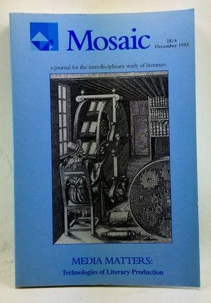 Item #4380055 Mosaic: A Journal for the Comparative Study of Literature and Ideas 28/4 (December...