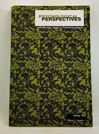 Item #4400067 Psychological Perspectives: An Interpretive Review. Volume 3, Number 1 (Spring...
