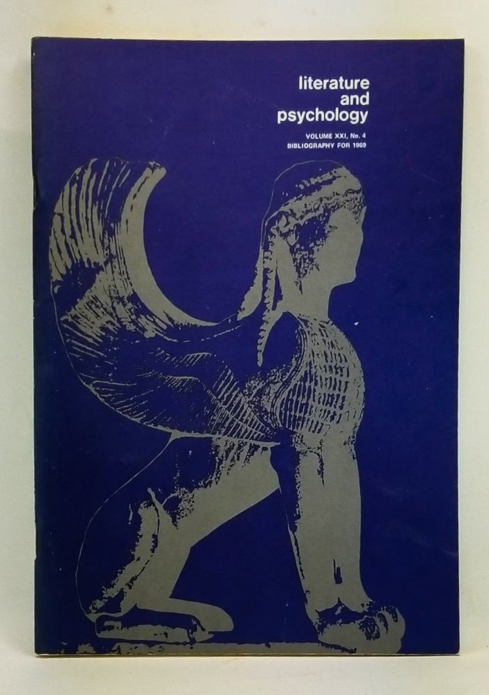 Item #4410013 Literature and Psychology, Volume 21, Number 4 (Bibliography for 1969). Morton Kaplan.