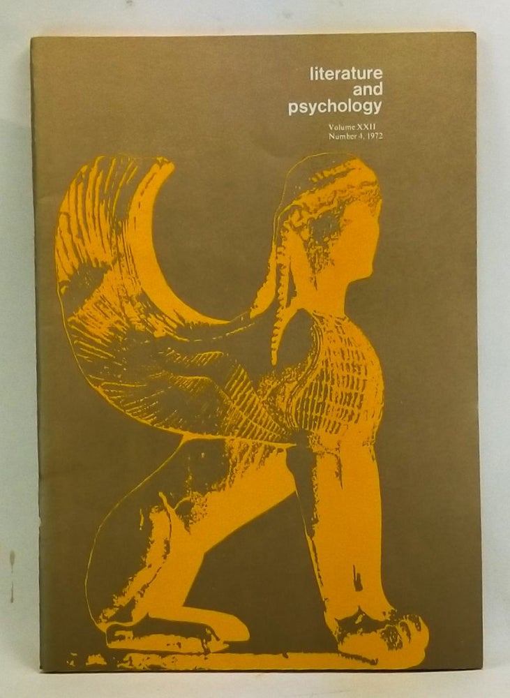 Item #4410020 Literature and Psychology, Volume 22, Number 4 (1972). Morton Kaplan, LeRoy W. Smith, M. D. Faber, Y. J. Dayananda, Richard J. Jaarsma.