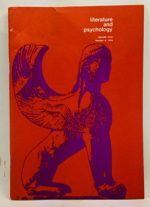 Item #4410030 Literature and Psychology, Volume 26, Number 4 (1976). Morton Kaplan, Gilbert...
