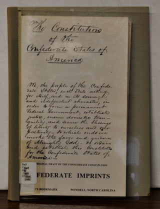 Item #4410069 Confederate Imprints, Catalog 114. Broadfoot's Bookmark, Richard B. Harwell,...