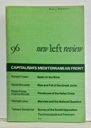 Item #4440025 New Left Review Number 96 (March-April 1976). Perry Anderson, Ronald Fraser, Paolo...
