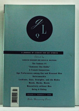 Item #4520035 GQL: A Journal of Lesbian and Gay Studies, Volume 6, Number 3 (2000). Carolyn...