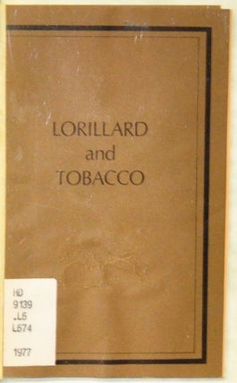 Item #4530047 Lorillard and Tobacco. Lorillard