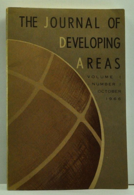 Item #4620018 The Journal of Developing Areas, Volume I, Number I (1), October 1966. Spencer H. Brown.