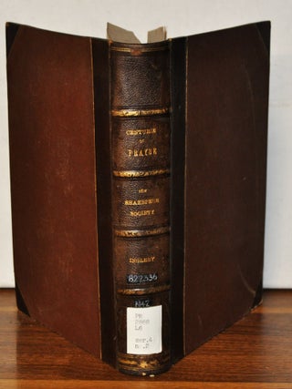 Shakespeare's Centurie of Prayse; Being Materials for a History of Opinion on Shakespeare...