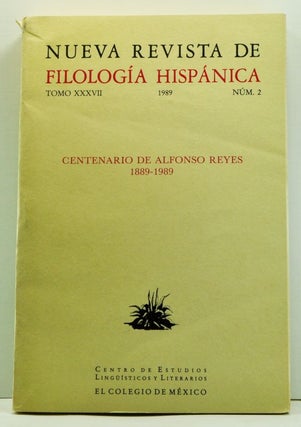 Item #4660026 Nueva Revista de Filología Hispánica, Tomo XXXVII (1989). Centenario de Alfonso...