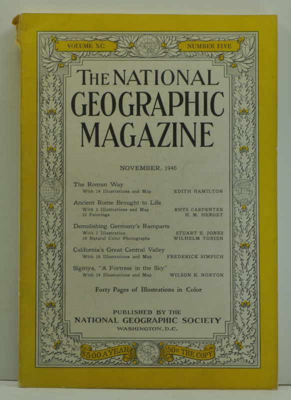 Item #4720011 The National Geographic Magazine, Volume XC 90, Number Five 5 (November, 1946). Edith Hamilton, Rhys Carpenter, H. M. Herget, Stuart E. Jones, Wilhelm Tobien, Frederick Simpich, Wilson K. Norton.