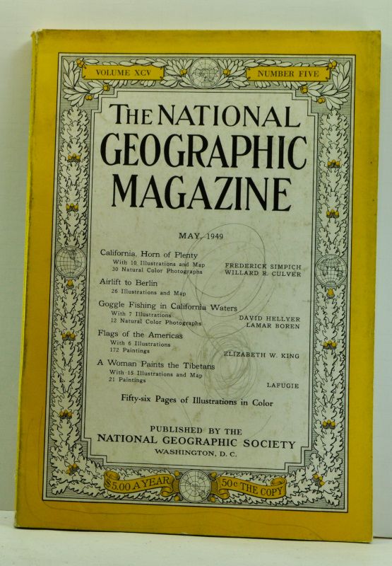 Item #4720013 The National Geographic Magazine, Volume 95, Number 5 (May, 1949). Frederick Simpich, Willard R. Culver, David Hellyer, Lamar Boren, Elizabeth W. King, Lafugie.