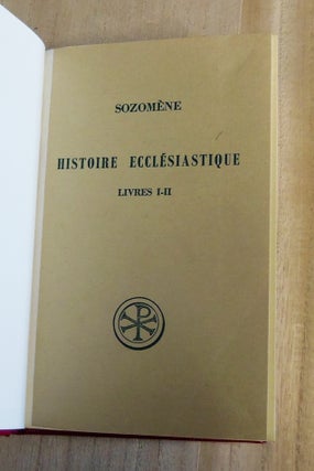 Item #4740053 Histoire Ecclésiastique, Livres I-II (combined in 1 volume). Sozomène,...