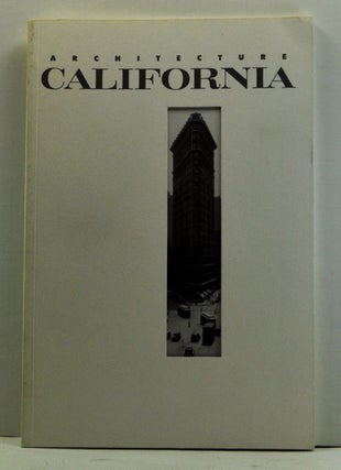 Item #4810015 Architecture California, Volume 14, Number 1 (May 1992). Lian Hurst Mann, Roemarie...