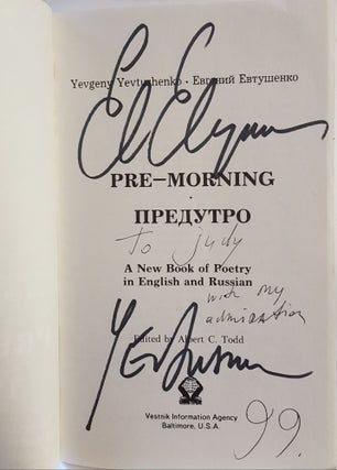 Pre-Morning / Predutro: A New Book of Poetry in English and Russian