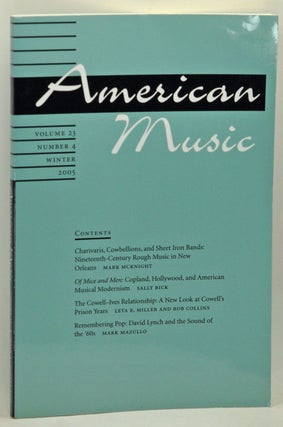 Item #4860009 American Music: A Quarterly Journal Devoted to All Aspects of American Music and...
