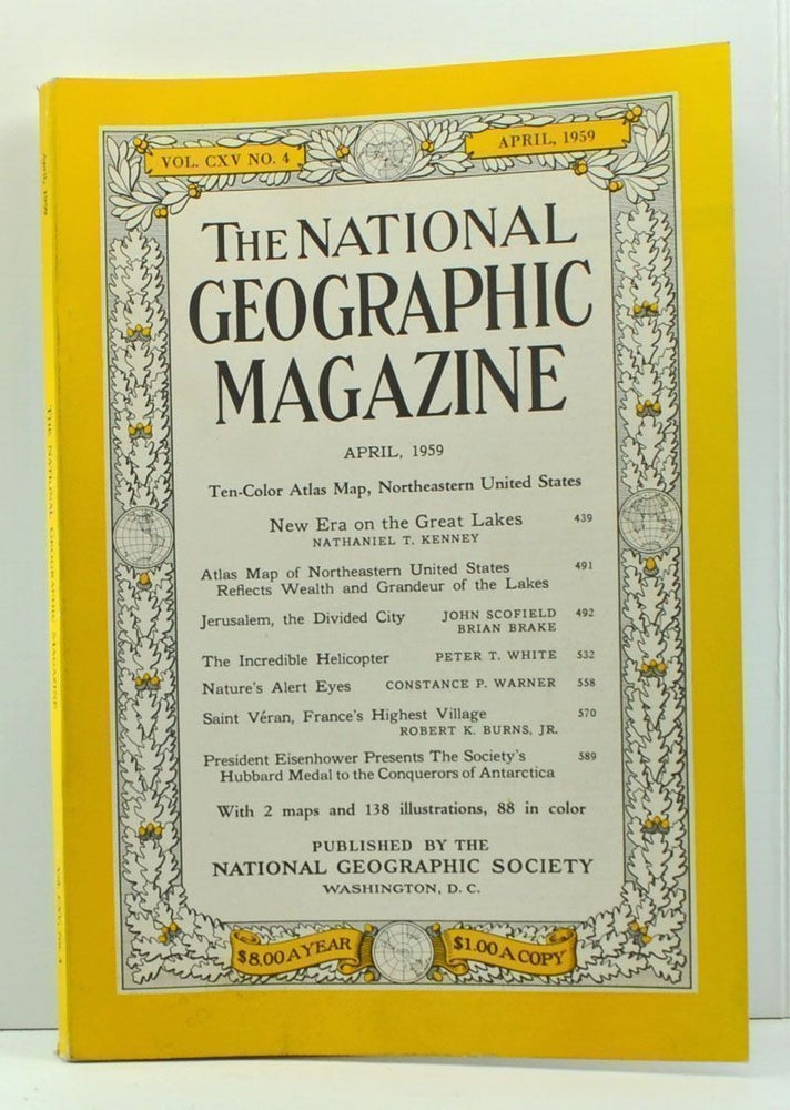 Item #4870012 The National Geographic Magazine, Volume 115, Number 4 (April, 1959). Melville Bell Grosvenor, Nathaniel T. Kenney, John Scofield, Brian Brake, Peter T. White, Constance P. Warner, Robert K. Jr Burns.