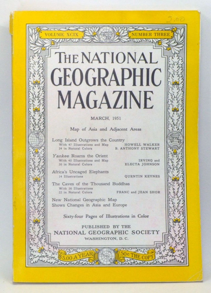 Item #4870015 The National Geographic Magazine, Volume 99, Number 3 (March 1951). Gilbert Grosvenor, Howell Walker, B. Anthony Stewart, Irving Johnson, Electa, Quentin Keynes, Franc and Jean Shor.