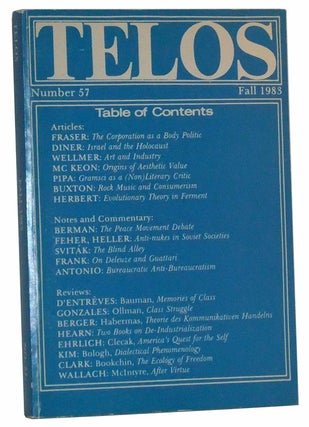 Item #4890034 Telos, Number 57 (Fall 1983). Paul Piccone, Andrew Fraser, Dan Diner, Albrecht...