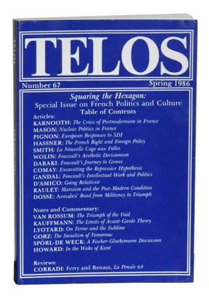 Item #4900028 Telos, Number 67 (Spring 1986): A Quarterly Journal of Critical Thought. Paul...