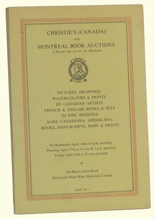Item #4920006 Pictures, Drawings, Watercolours & Prints by Canadian Artists; French & English...