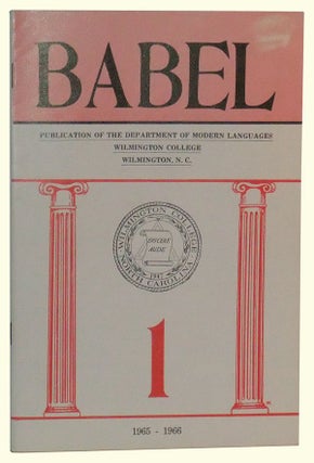 Item #4920032 Babel, Volume 1 (1965-1966). Jann L. Morton, Antolín González del...