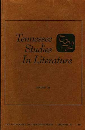 Item #4930006 Tennessee Studies in Literature, Volume XI (Medieval Literature Number). Richard...